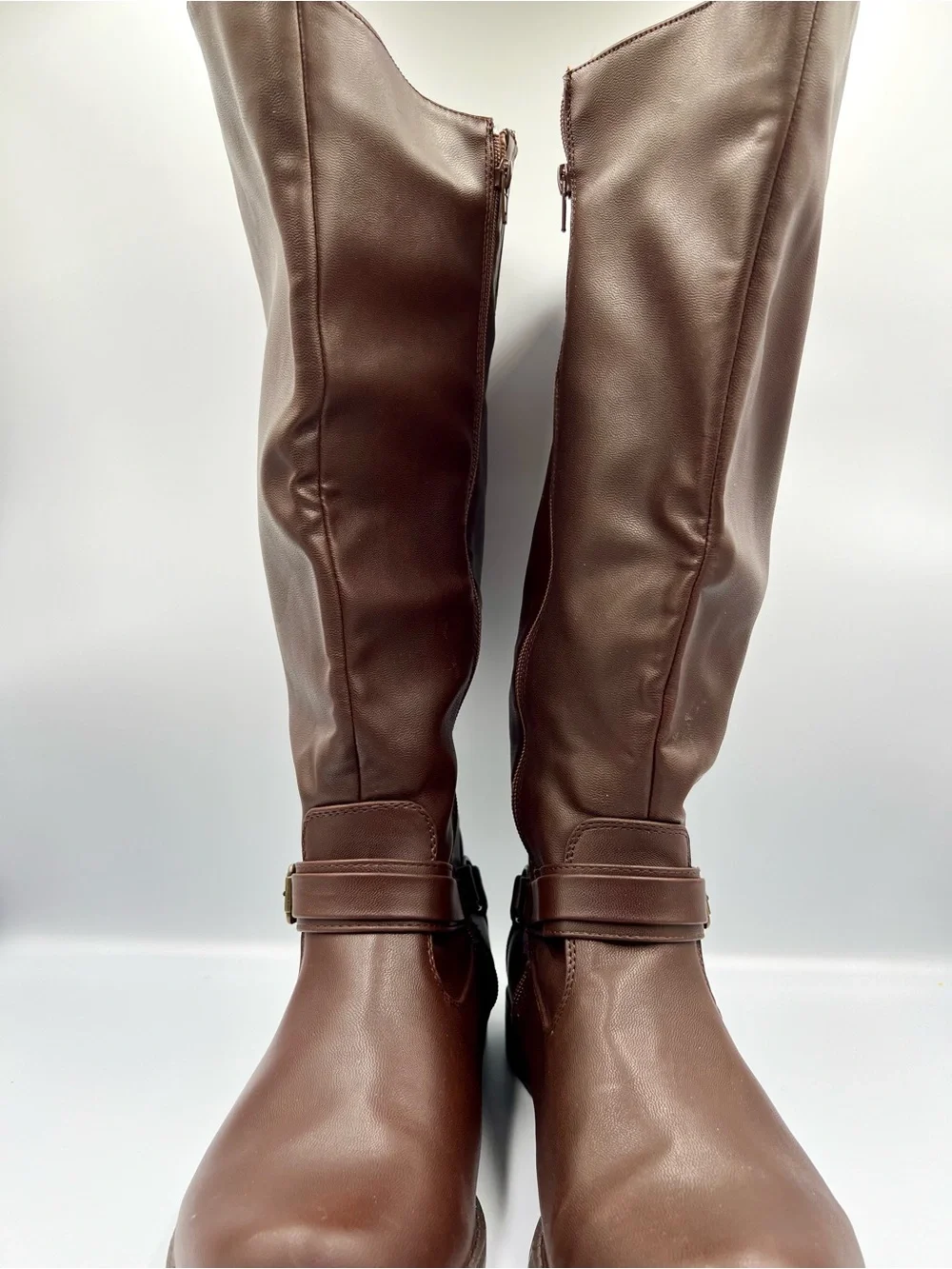Easy Street Plus Plus Wide Calf Tall Brown Boots Size 10